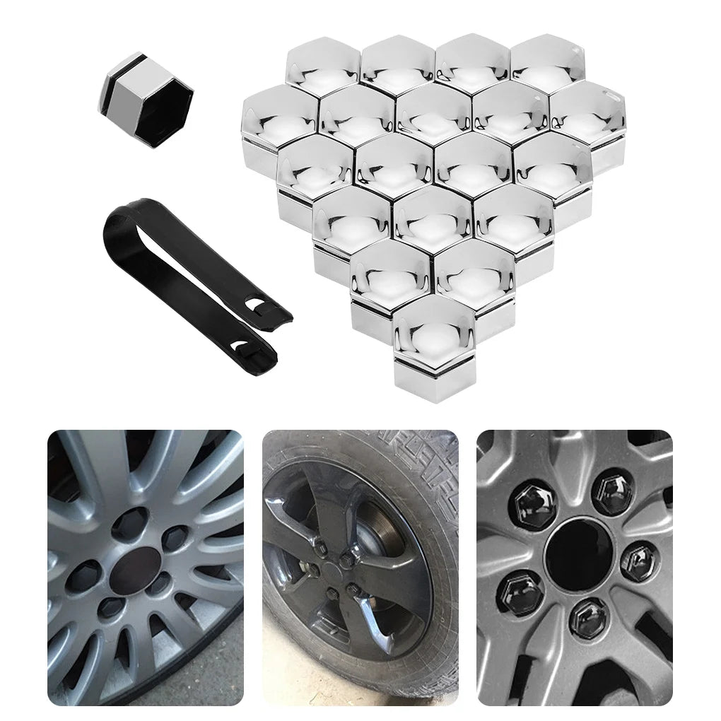 Couvre-écrous de roue – 20 pièces, 17/19/21 mm