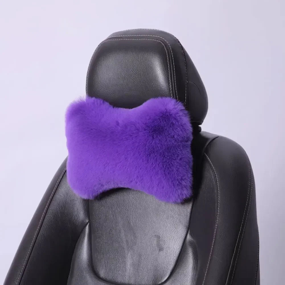 Oreiller en peluche pour siège de voiture