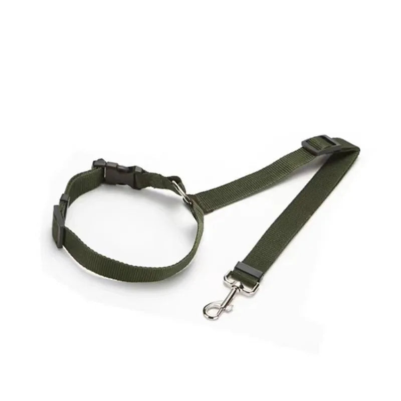 Ceinture de Sécurité Réglable pour Chien – Laisse de Voiture en Nylon