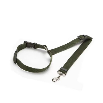 Ceinture de Sécurité Réglable pour Chien – Laisse de Voiture en Nylon