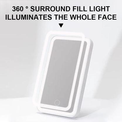 Miroir de Maquillage LED Rechargeable pour Voiture