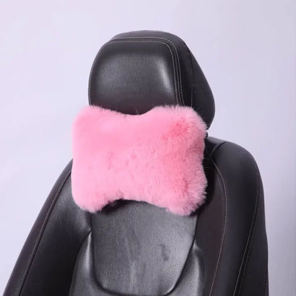 Oreiller en peluche pour siège de voiture