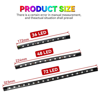 Lumière de Pied Ambiante Intérieure de Voiture – Néon LED RGB avec Télécommande