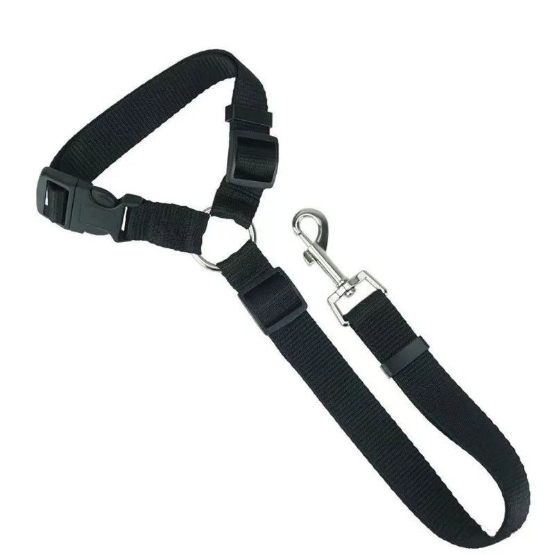 Ceinture de Sécurité Réglable pour Chien – Laisse de Voiture en Nylon