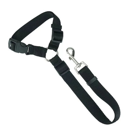 Ceinture de Sécurité Réglable pour Chien – Laisse de Voiture en Nylon