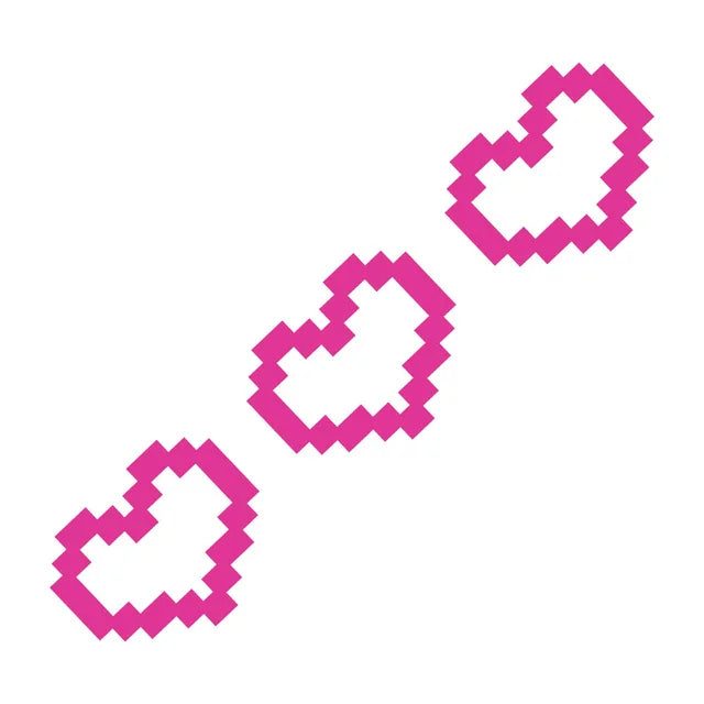 6 PCS, Autocollants de voiture en forme de coeur de mosaïque, décor de fenêtre de voiture