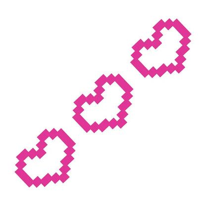 6 PCS, Autocollants de voiture en forme de coeur de mosaïque, décor de fenêtre de voiture