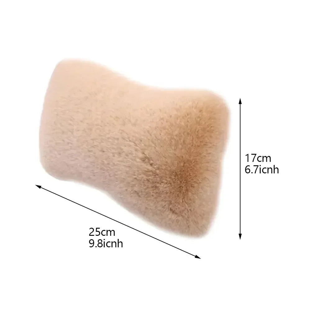 Oreiller en peluche pour siège de voiture