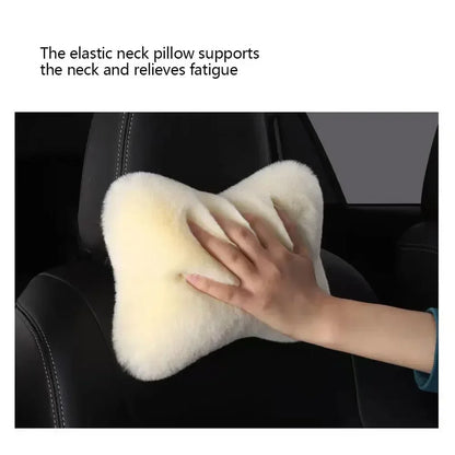 Oreiller en peluche pour siège de voiture