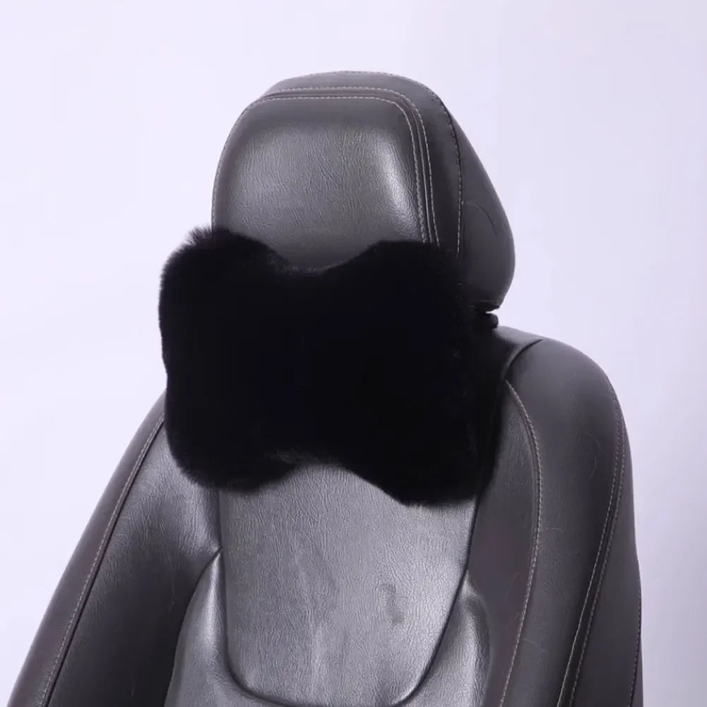 Oreiller en peluche pour siège de voiture