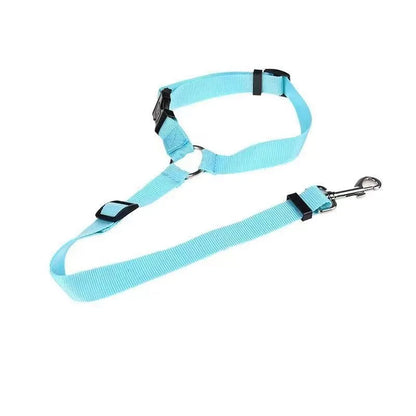 Ceinture de Sécurité Réglable pour Chien – Laisse de Voiture en Nylon