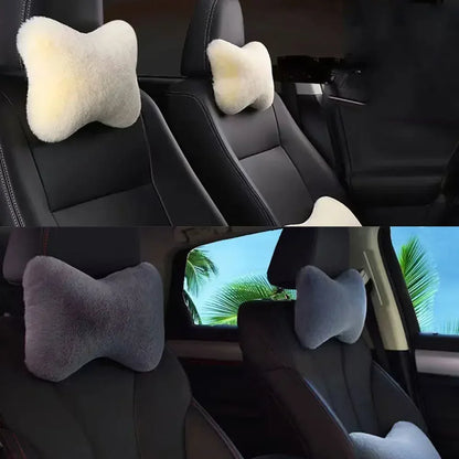 Oreiller en peluche pour siège de voiture