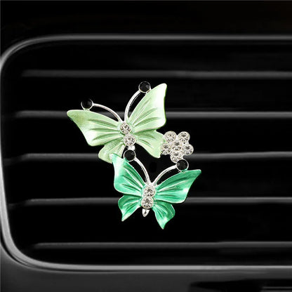 Clip Parfumé pour Sortie d’Air de Voiture – Bijou Aromathérapie Papillon