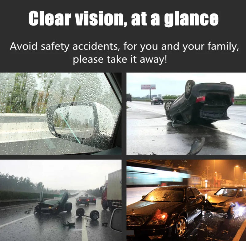 Film Anti-buée et Anti-pluie pour Rétroviseur de Voiture – Lot de 2/4/8 Pièces