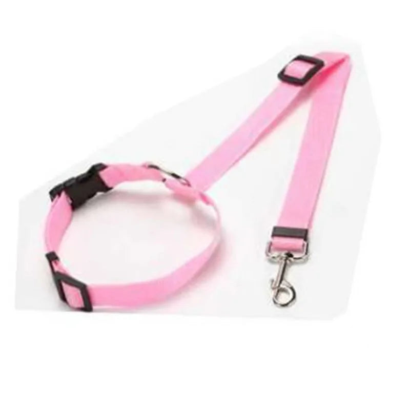 Ceinture de Sécurité Réglable pour Chien – Laisse de Voiture en Nylon
