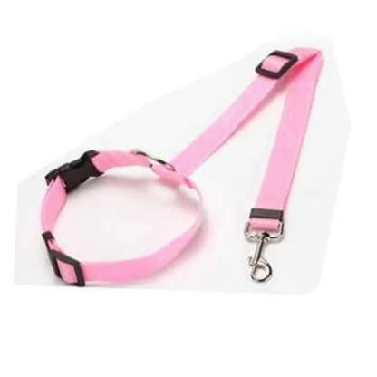 Ceinture de Sécurité Réglable pour Chien – Laisse de Voiture en Nylon