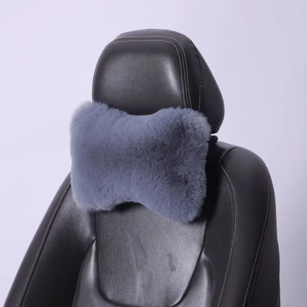Oreiller en peluche pour siège de voiture