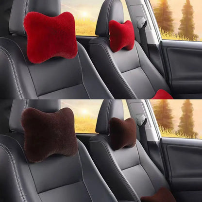 Oreiller en peluche pour siège de voiture