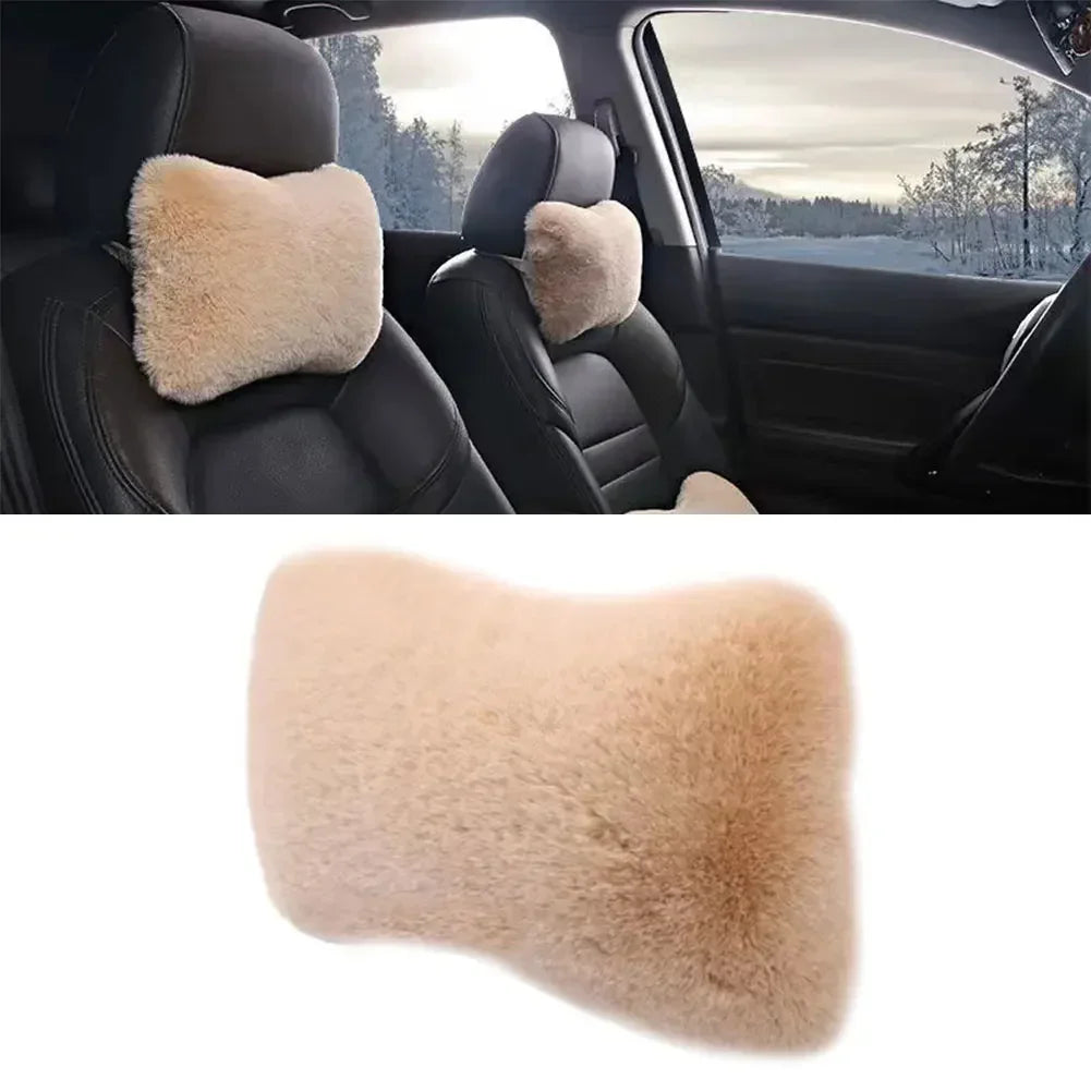 Oreiller en peluche pour siège de voiture