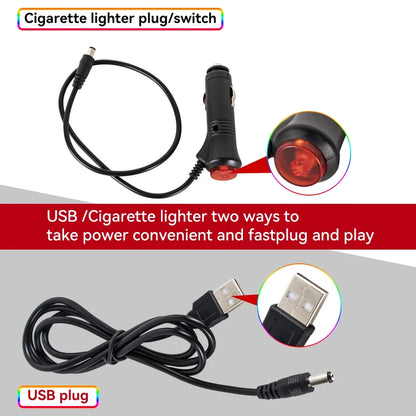 Lumière de Pied Ambiante Intérieure de Voiture – Néon LED RGB avec Télécommande