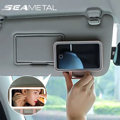 Miroir de Maquillage LED Rechargeable pour Voiture