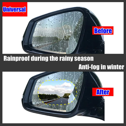 Film Anti-buée et Anti-pluie pour Rétroviseur de Voiture – Lot de 2/4/8 Pièces