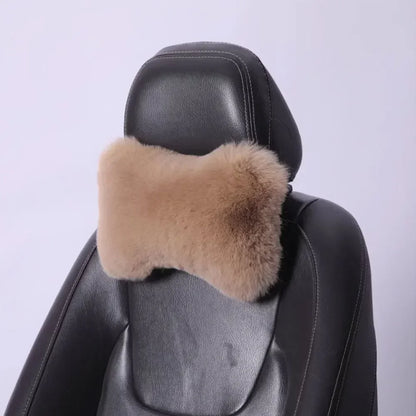 Oreiller en peluche pour siège de voiture